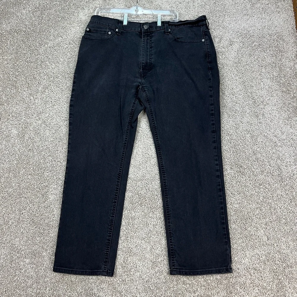 Levi 541 Jeans‎ Mens 38x30 Black 5 Pocket Stretch Denim Twill Athletic Taper EUC